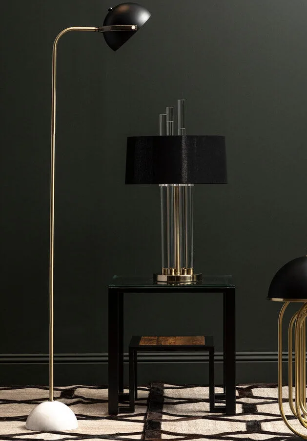 Murdoch Floor Lamp With Black Shade