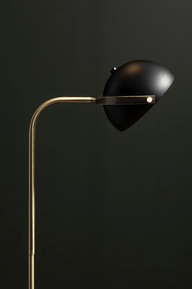 Murdoch Floor Lamp With Black Shade