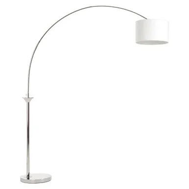 Hubert Nickel Arc Floor Lamp