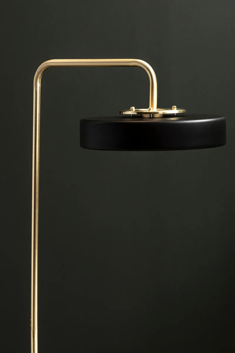 Rogano Matte Black Contemporary Floor Lamp