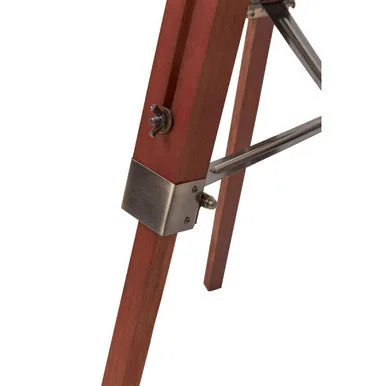 Malvern Tripod Floor Lamp With Brown Base