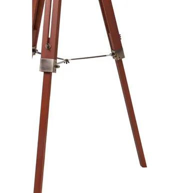 Malvern Tripod Floor Lamp With Brown Base