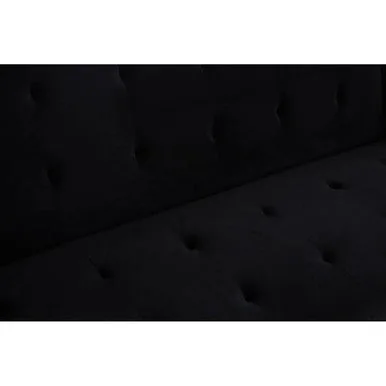 Black Velvet Sofa Bed, Hayton