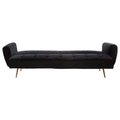 Black Velvet Sofa Bed, Hayton