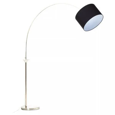 Hubert Satin Nickel Metal Floor Lamp