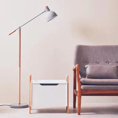 Stockholm Matte Grey Floor Lamp