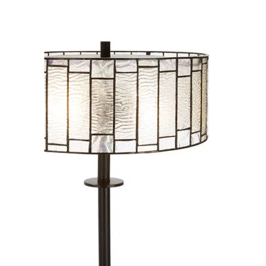 Waldorf Deco Glass Brown Modern Floor Lamp