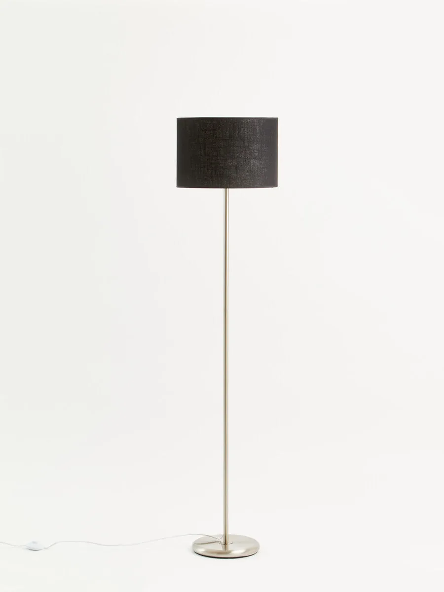 Forma Black Waffle Shade Floor Lamp