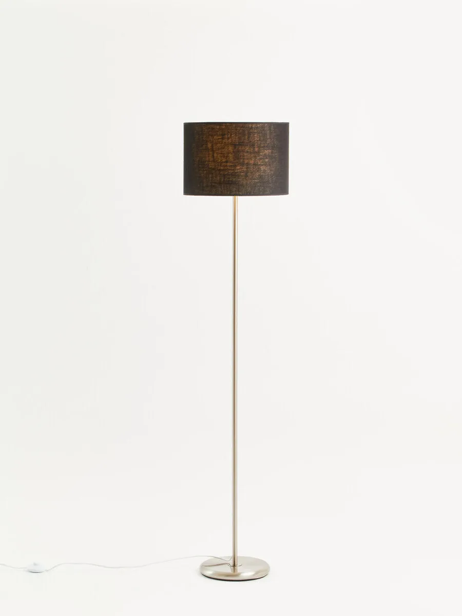 Forma Black Waffle Shade Floor Lamp