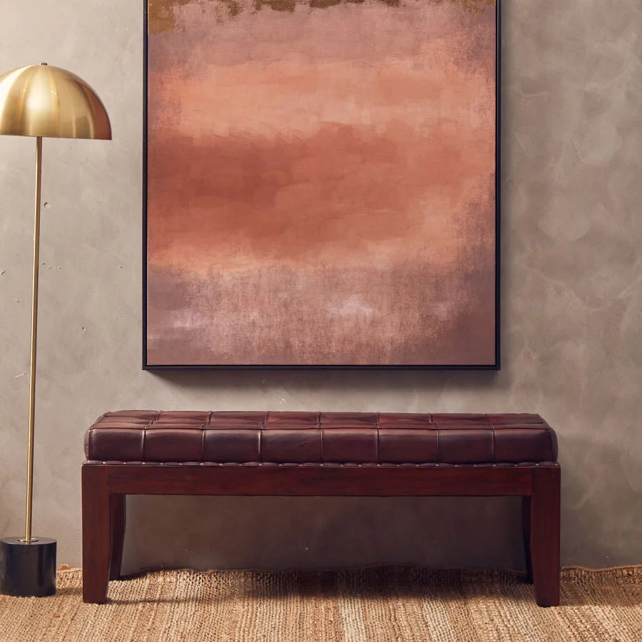 Murdoch Floor Lamp In Brushed Brass & Marble Base