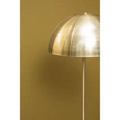 Murdoch Floor Lamp In Brushed Brass & Marble Base