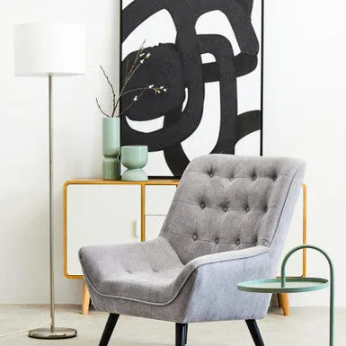 Forma Cream Waffle Shade Floor Lamp