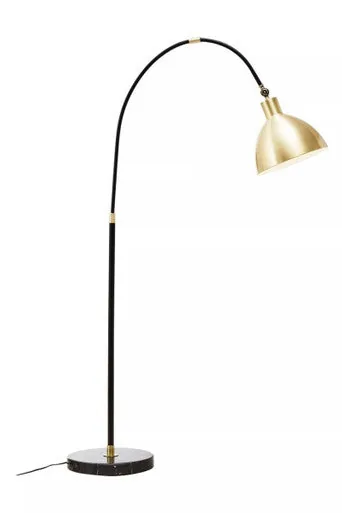 Newton Gold Metal Shade Floor Lamp