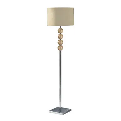 Mistro Cream Suede Shade Floor Lamp