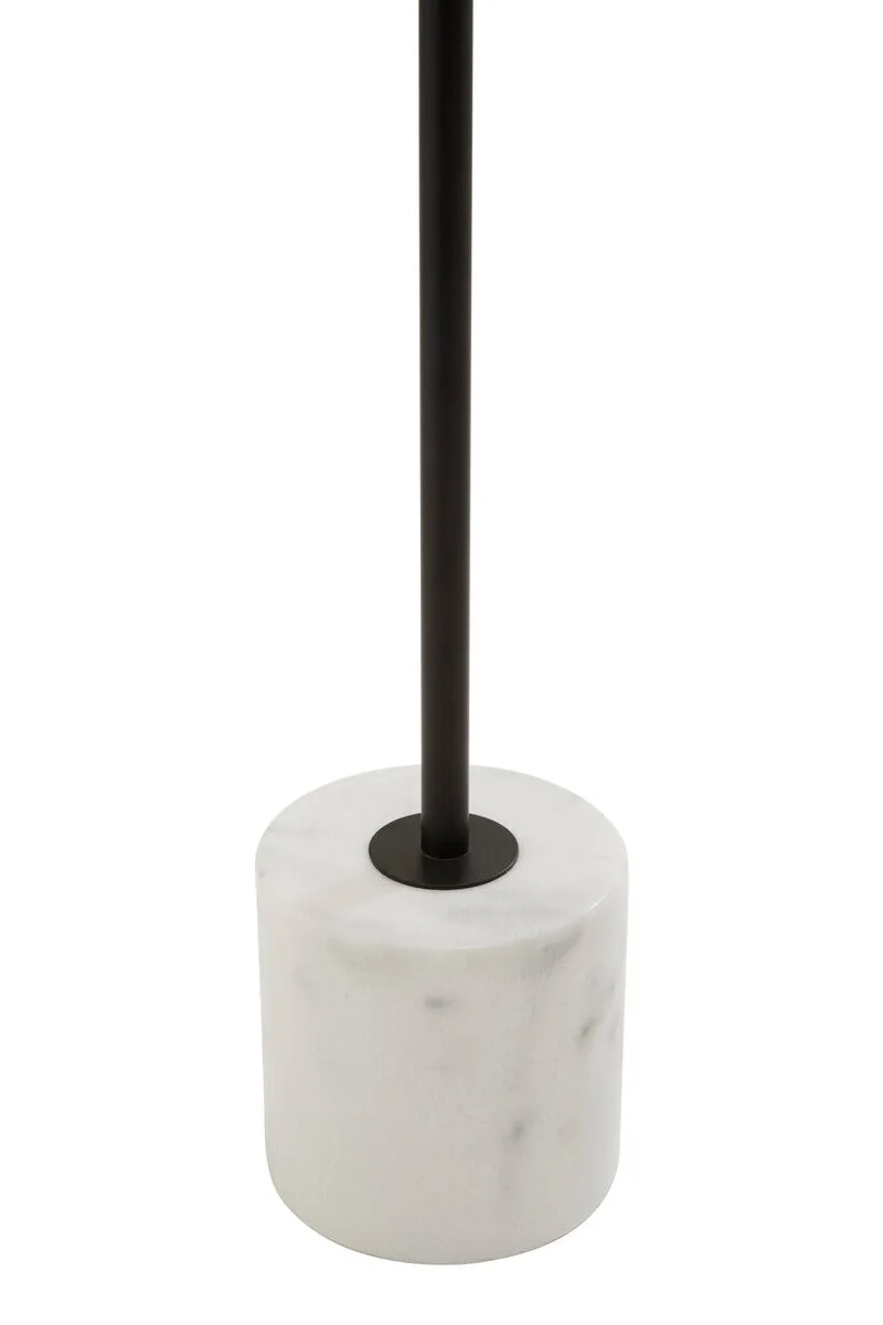 Revive Two Light Black Floor Lamp With Marble Base