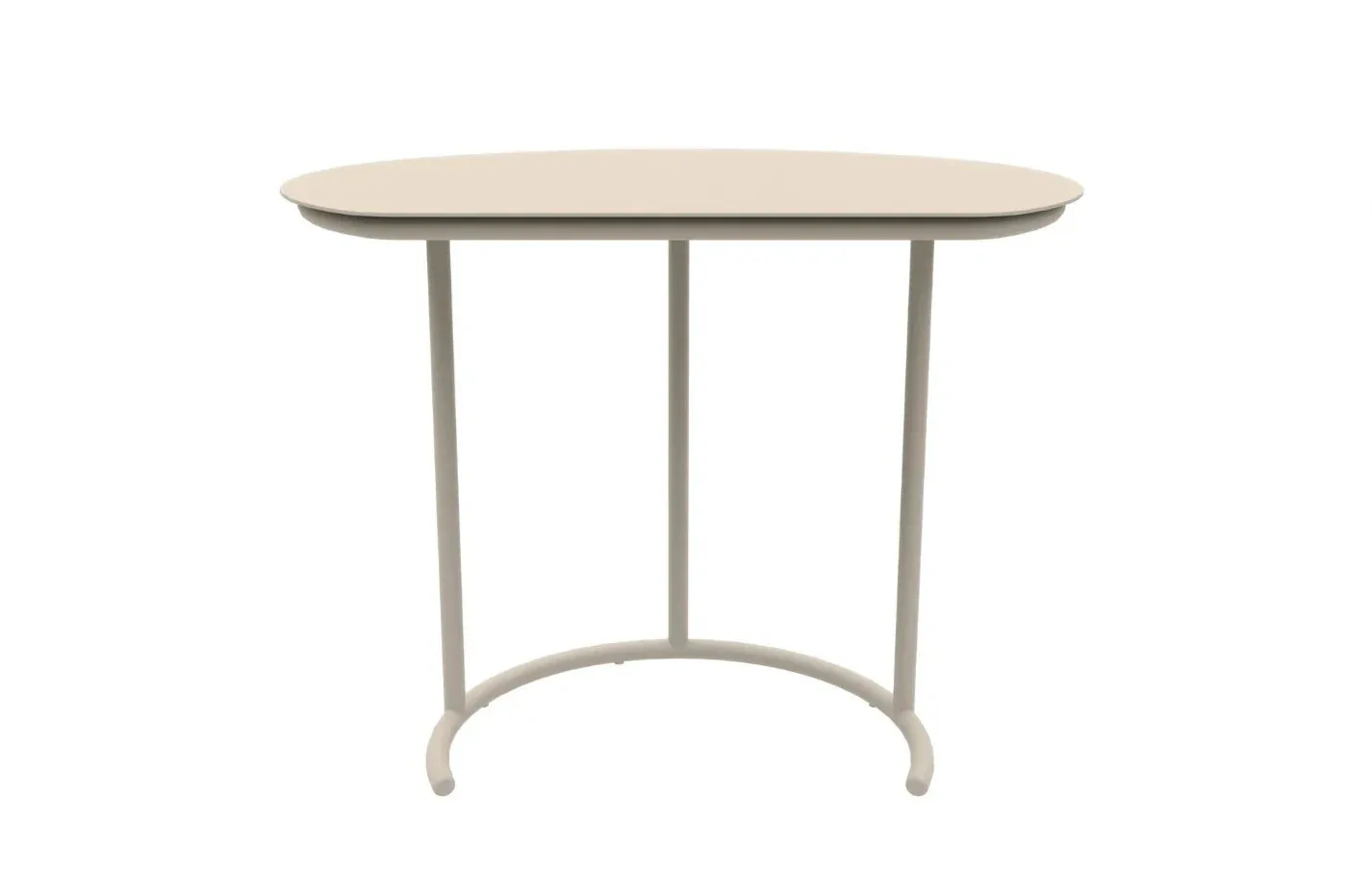 Kiki C-Shaped Metal Garden Side Table