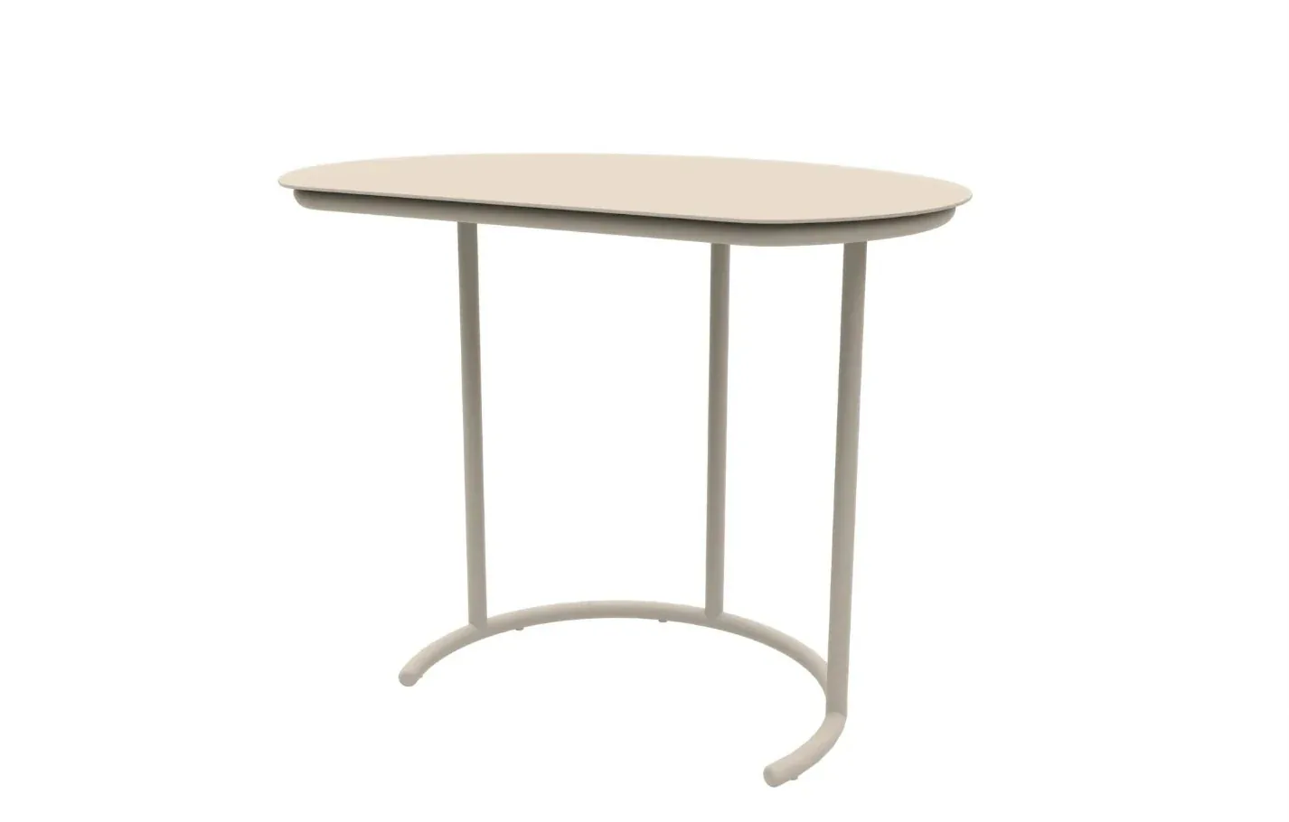Kiki C-Shaped Metal Garden Side Table