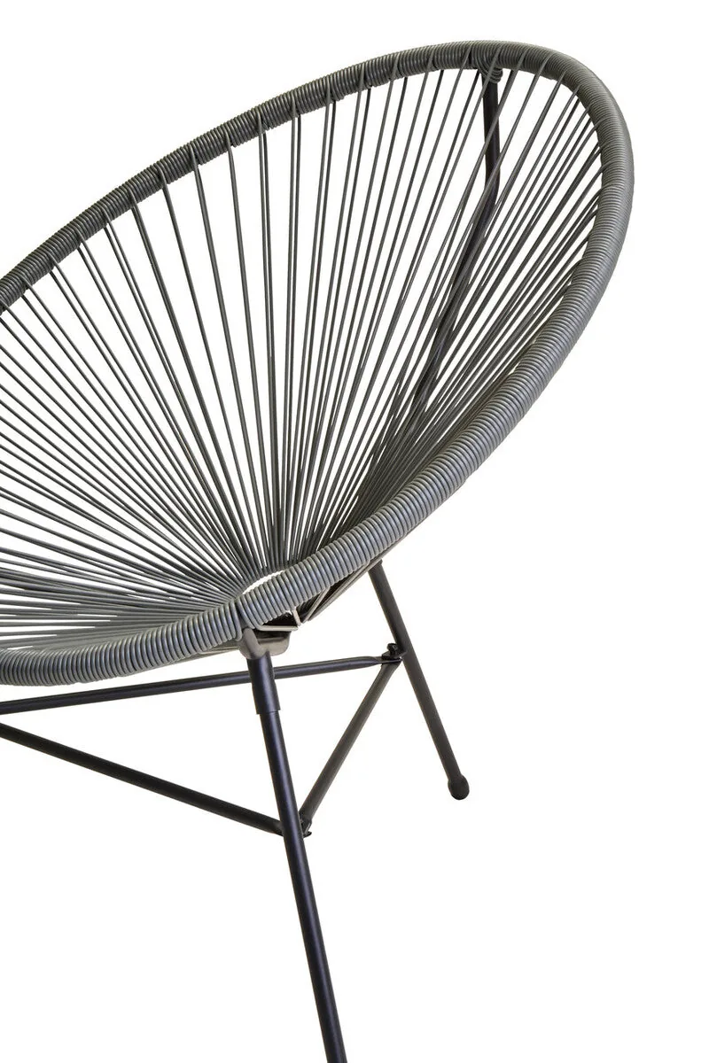 Miami Grey 3 Piece Rattan Garden Patio Set