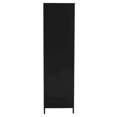Academy Black Two Door Locker Style Wardrobe