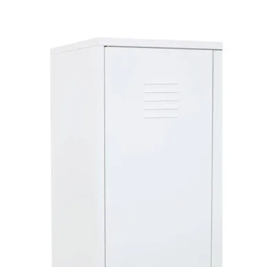 Academy White Two Door Locker Style Wardrobe