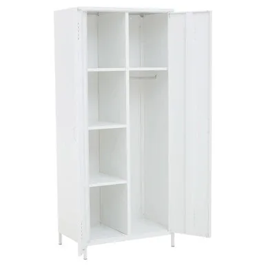 Academy White Two Door Locker Style Wardrobe