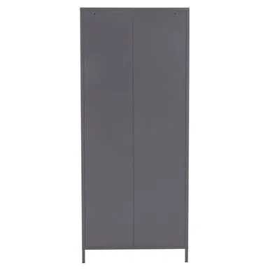 Academy Grey Two Door Locker Style Wardrobe