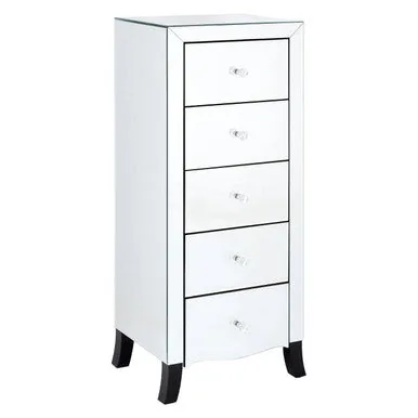 Graciela Chest Of 5 Drawer With Mirror Frame