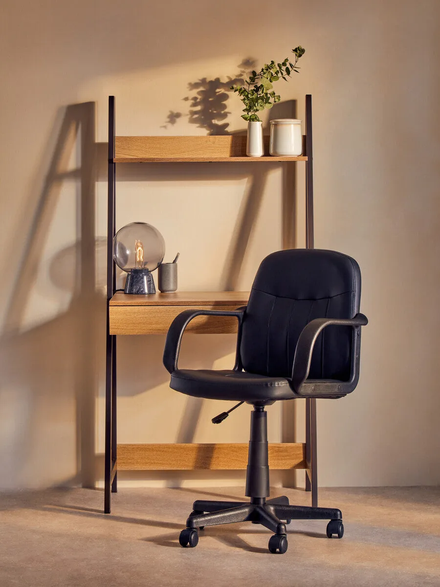 Flint Black Home Office Chair