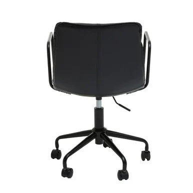 Branson Black Leather Home Office Chair