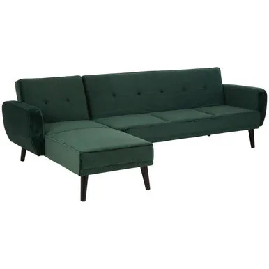3 Seat Green Sofa Bed, Serene