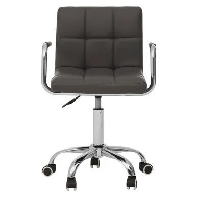 Finn Grey Home Office Chair With Swivel Base