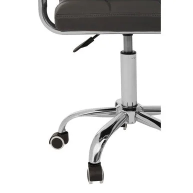 Finn Grey Home Office Chair With Swivel Base