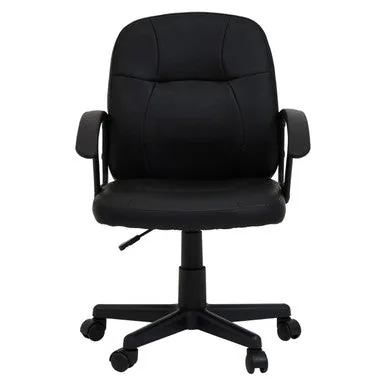 Brent Black Small Home Office Chair