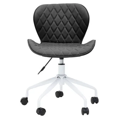Brent Black & White Home Office Chair