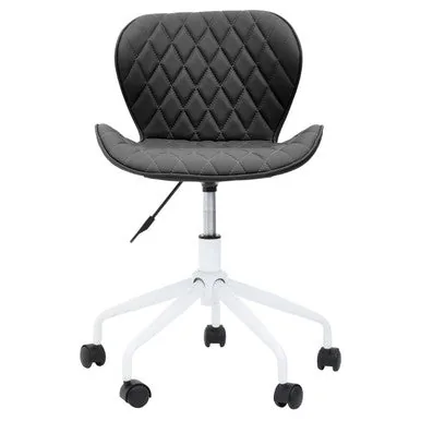 Brent Black & White Home Office Chair