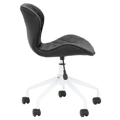 Brent Black & White Home Office Chair