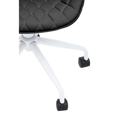 Brent Black & White Home Office Chair