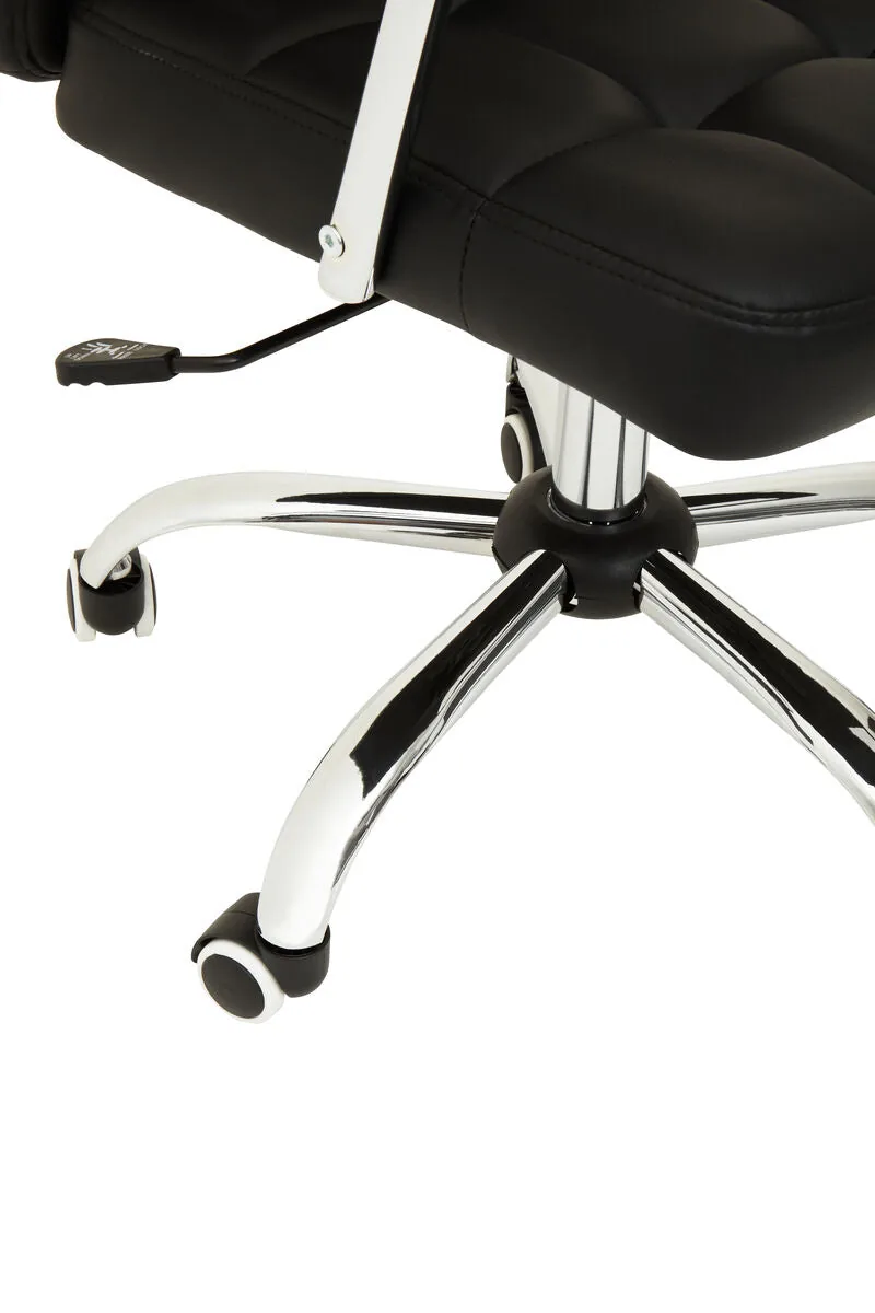 Brent Black Tufted Home Office Chair