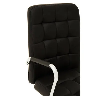 Brent Black Tufted Home Office Chair