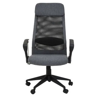 Brent Black Mesh & Grey Fabric Home Office Chair