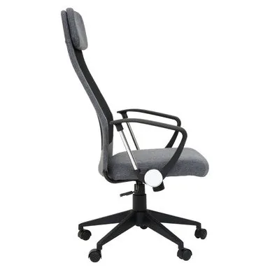 Brent Black Mesh & Grey Fabric Home Office Chair
