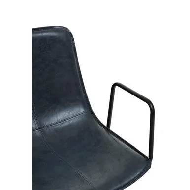 Branson Grey Leather Home Office Chair