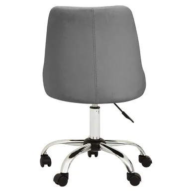 Brent Grey Leather Home Office Chair