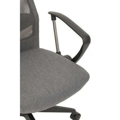 Brent Grey Mesh & Fabric Home Office Chair