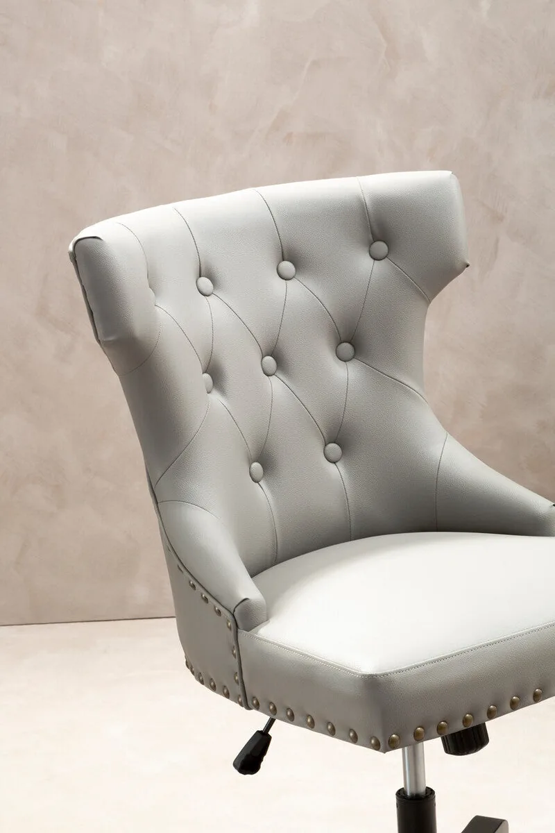 Walson Grey Leather Home Office Chair
