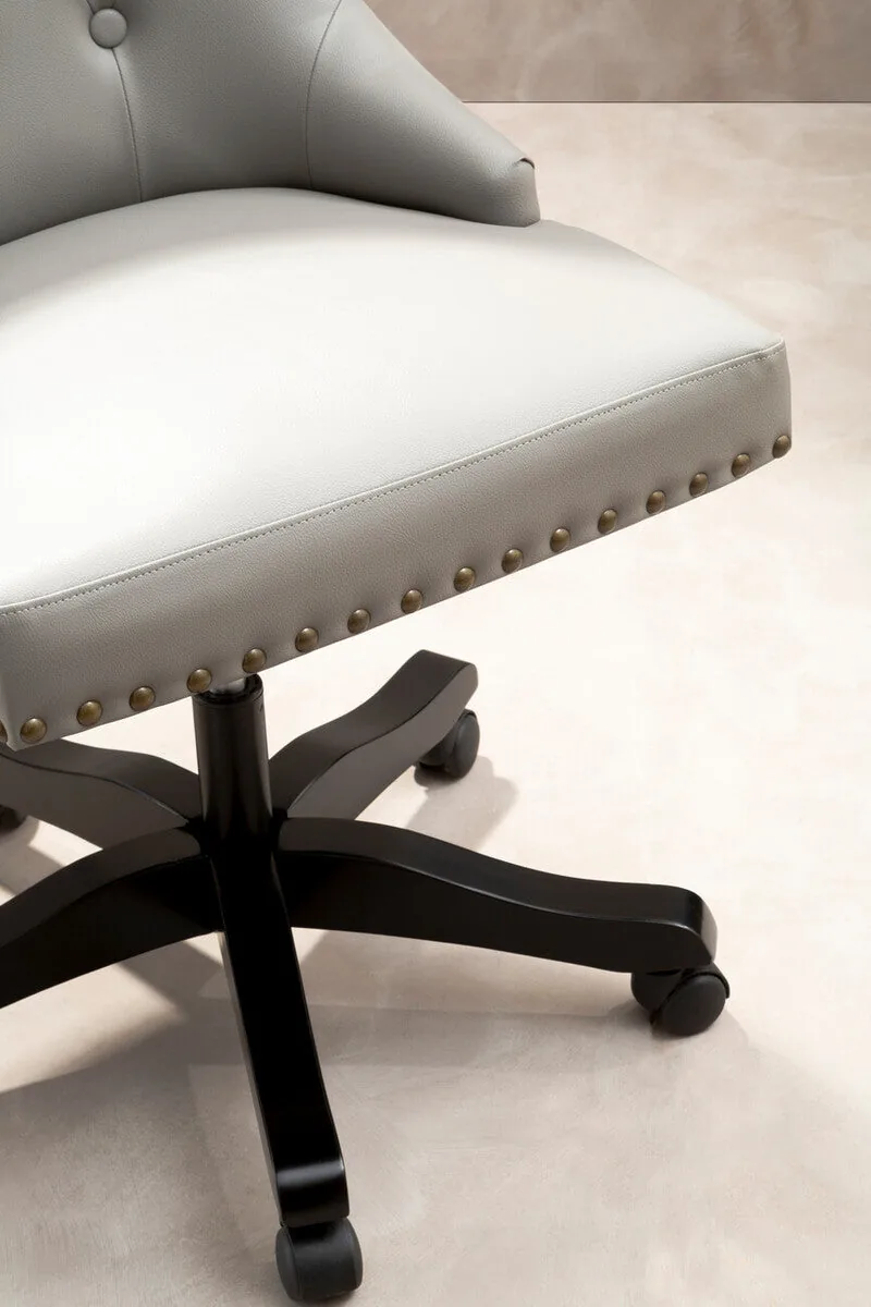 Walson Grey Leather Home Office Chair