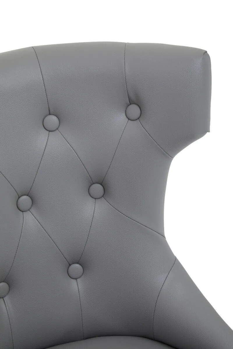 Walson Grey Leather Home Office Chair