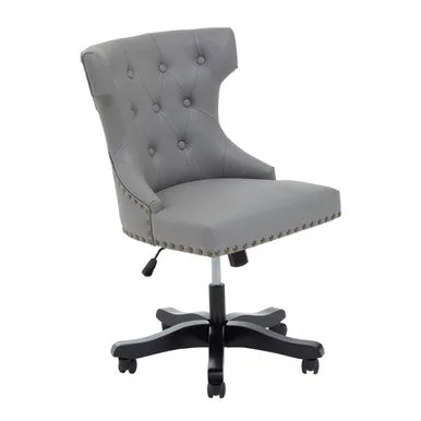 Walson Grey Leather Home Office Chair