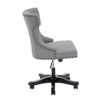 Walson Grey Leather Home Office Chair