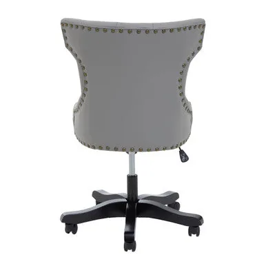 Walson Grey Leather Home Office Chair